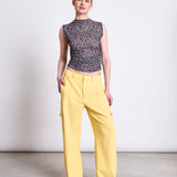 JAN ‘N JUNE - RUFFLE TOP LAGUNA LEO PRINT - Top - ROSA ECK Concept Store
