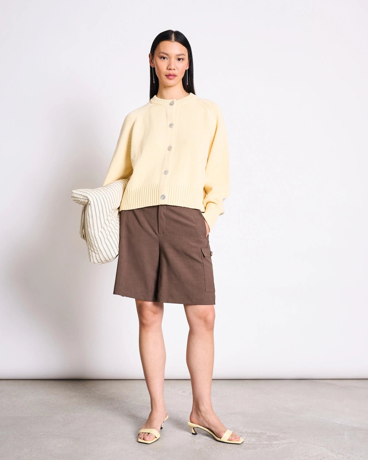 JAN 'N JUNE - SIVIA Strickjacke • Buttermilk - ROSA ECK