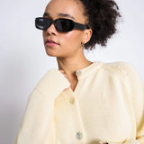 JAN 'N JUNE - SIVIA Strickjacke • Buttermilk - ROSA ECK