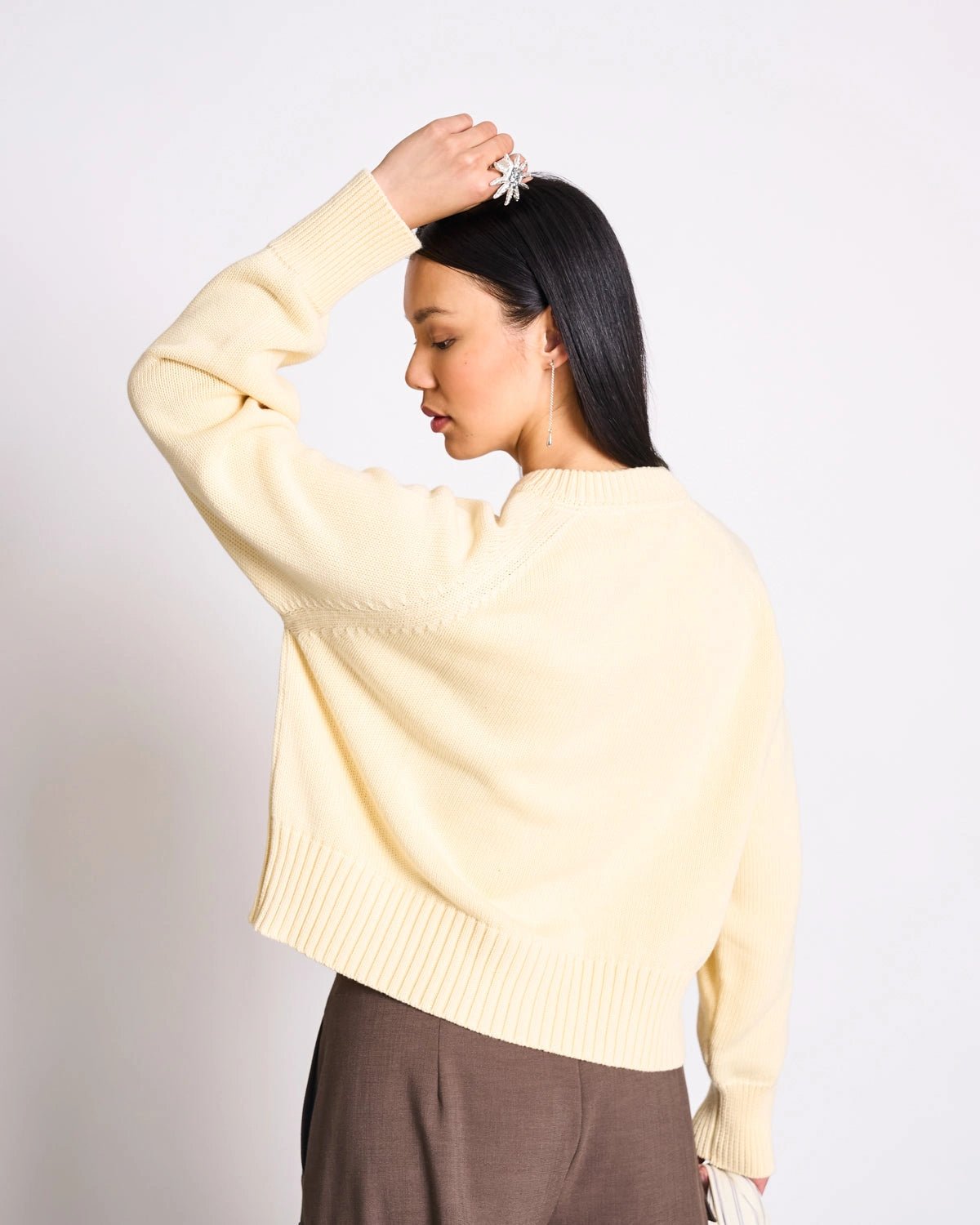 JAN 'N JUNE - SIVIA Strickjacke • Buttermilk - ROSA ECK