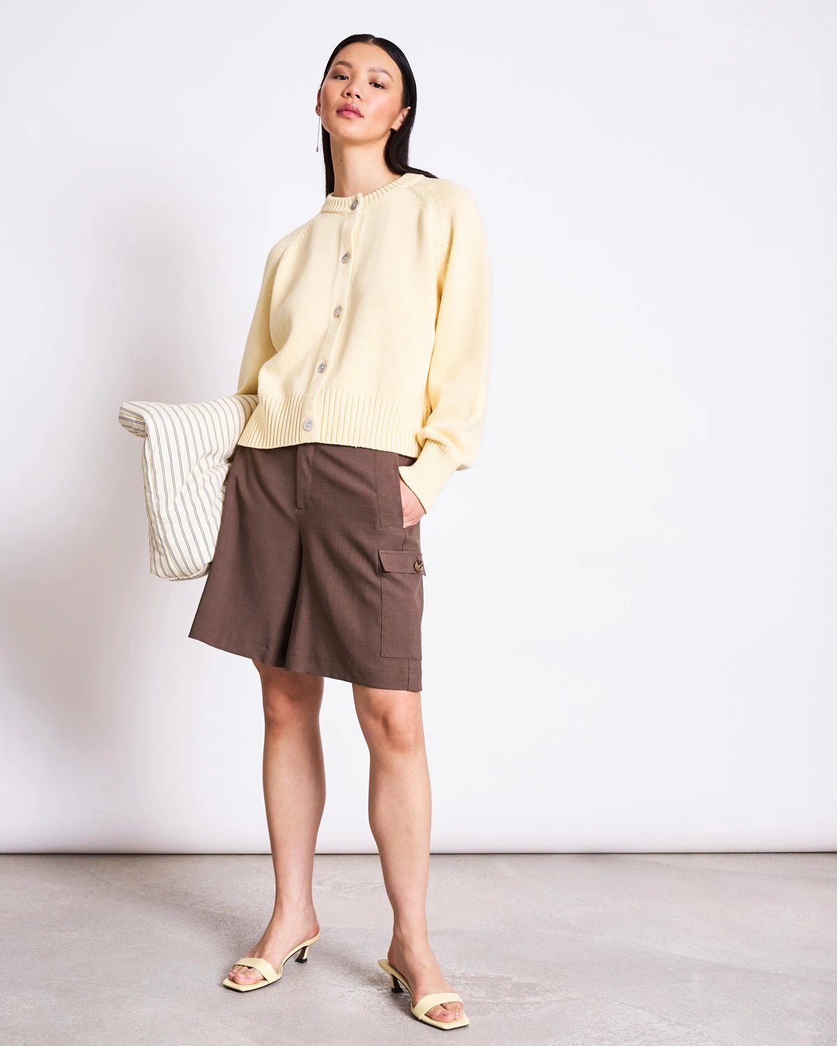 JAN 'N JUNE - SIVIA Strickjacke • Buttermilk - ROSA ECK