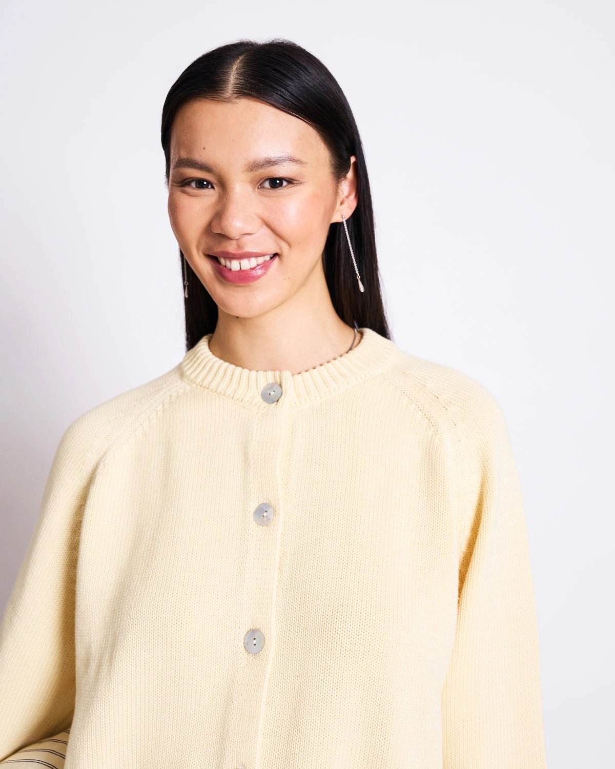 JAN 'N JUNE - SIVIA Strickjacke • Buttermilk - ROSA ECK