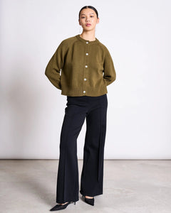 JAN 'N JUNE - SIVIA Strickjacke • Woody Olive - ROSA ECK