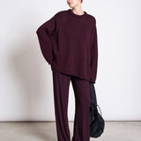 JAN ‘N JUNE - SMILLA Ripp - Hose aus Lyocell • Cherry Lacquer - ROSA ECK Concept Store