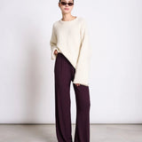 JAN ‘N JUNE - SMILLA Ripp - Hose aus Lyocell • Cherry Lacquer - ROSA ECK Concept Store