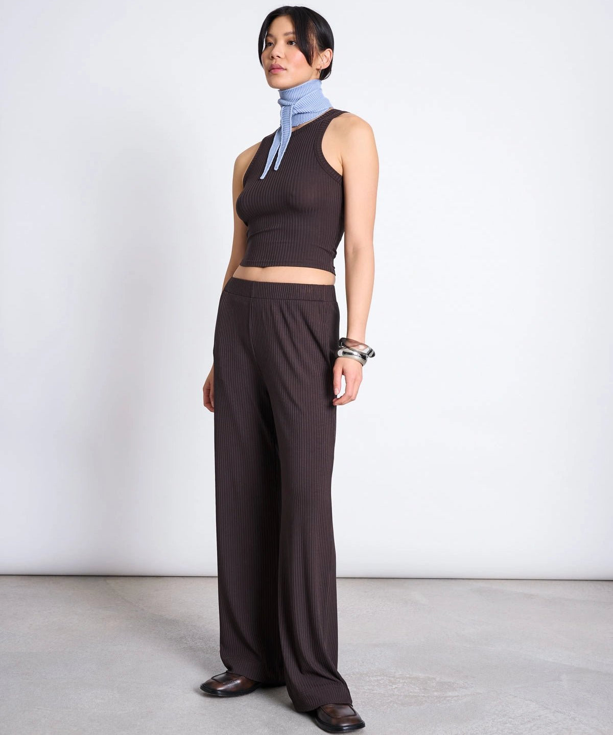 JAN 'N JUNE - SMILLA Ripp-Hose aus Lyocell • Mud - ROSA ECK