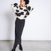 JAN 'N JUNE - SMUK Maxirock • Dark Leo Print - ROSA ECK