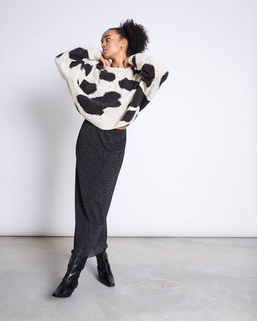 JAN 'N JUNE - SMUK Maxirock • Dark Leo Print - ROSA ECK