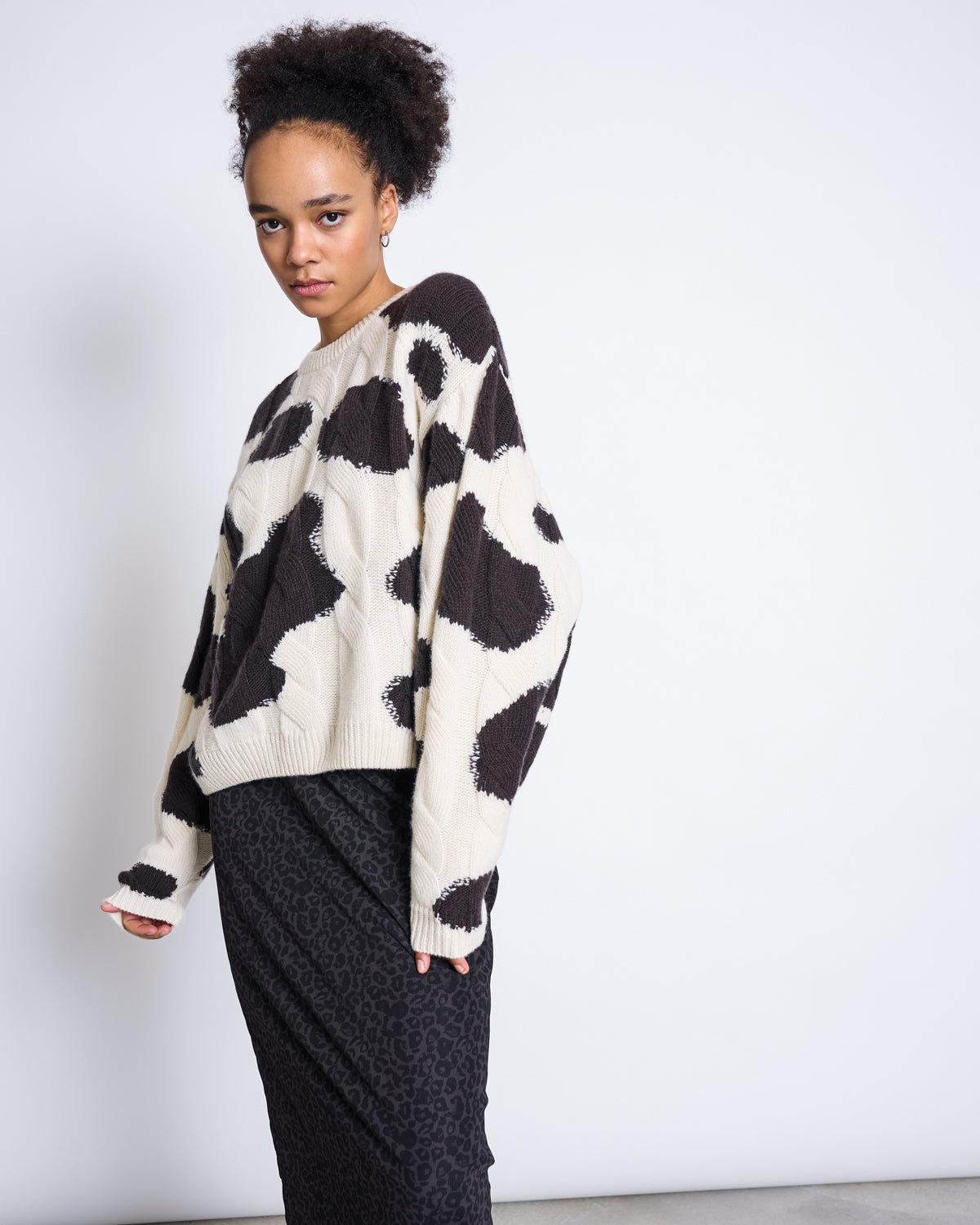 JAN 'N JUNE - SMUK Maxirock • Dark Leo Print - ROSA ECK