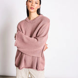 JAN ’N JUNE - SONA Strickpullover • Mauve - ROSA ECK