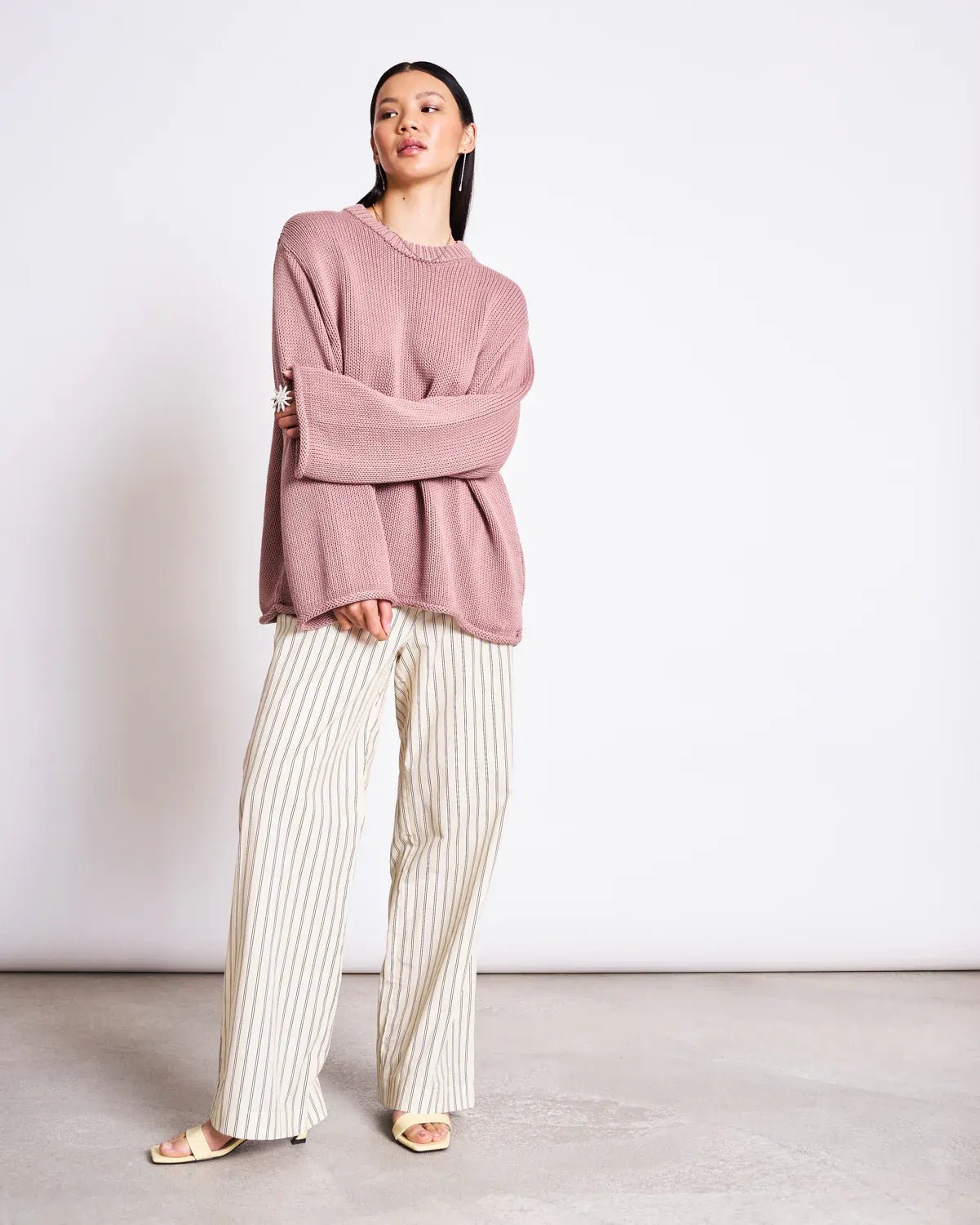 JAN ’N JUNE - SONA Strickpullover • Mauve - ROSA ECK