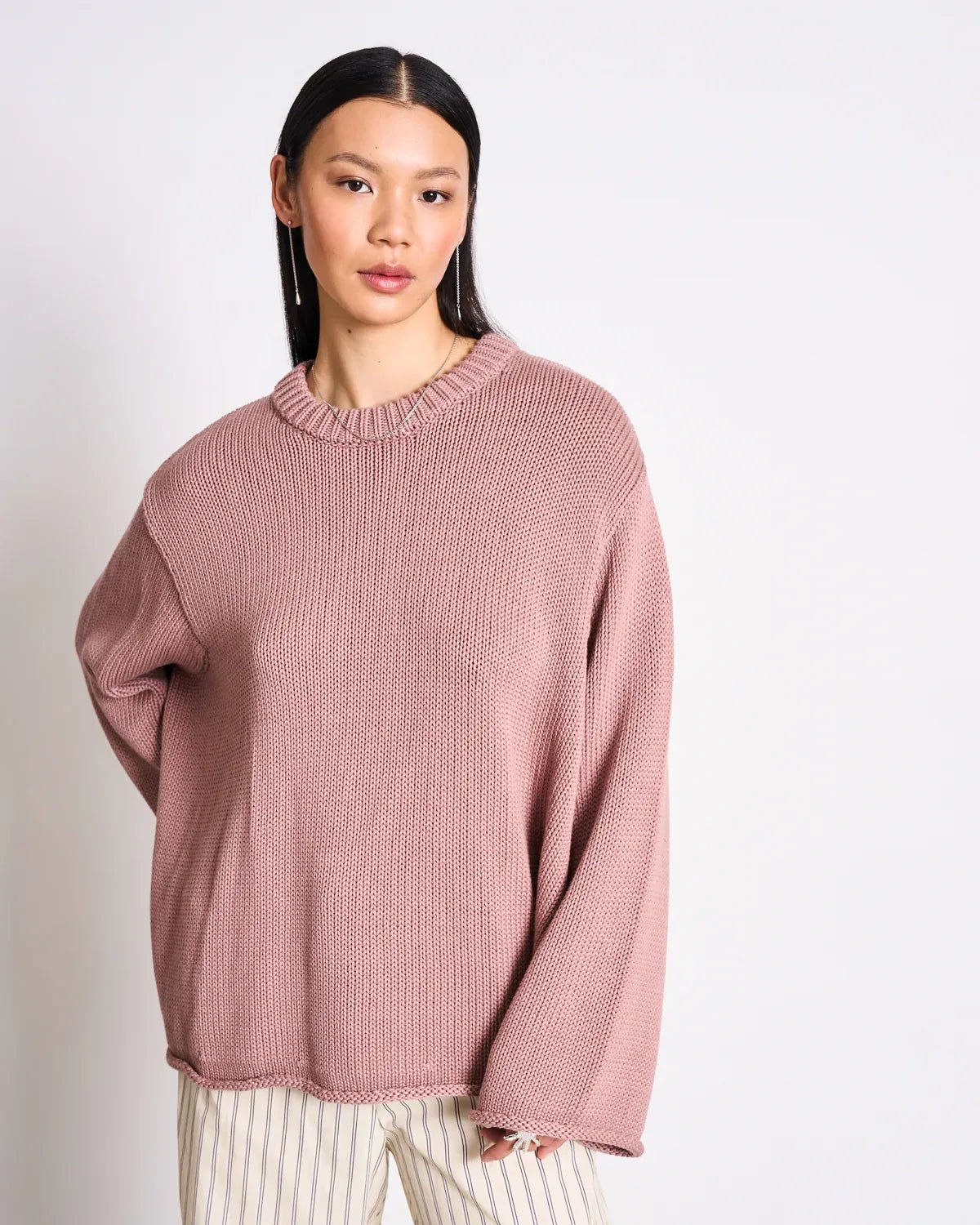 JAN ’N JUNE - SONA Strickpullover • Mauve - ROSA ECK
