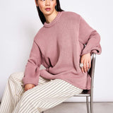 JAN ’N JUNE - SONA Strickpullover • Mauve - ROSA ECK