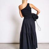 JAN 'N JUNE - TIGRIS One - Shoulder Top • Black - ROSA ECK
