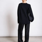 JAN ‘N JUNE - TINCO Cardigan Oversized Merino • Schwarz - Cardigan - ROSA ECK Concept Store
