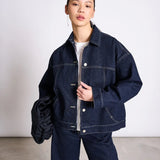 JAN ‘N JUNE - VILME Jeansjacke Relaxed • Dunkelblau - Jacke - ROSA ECK Concept Store