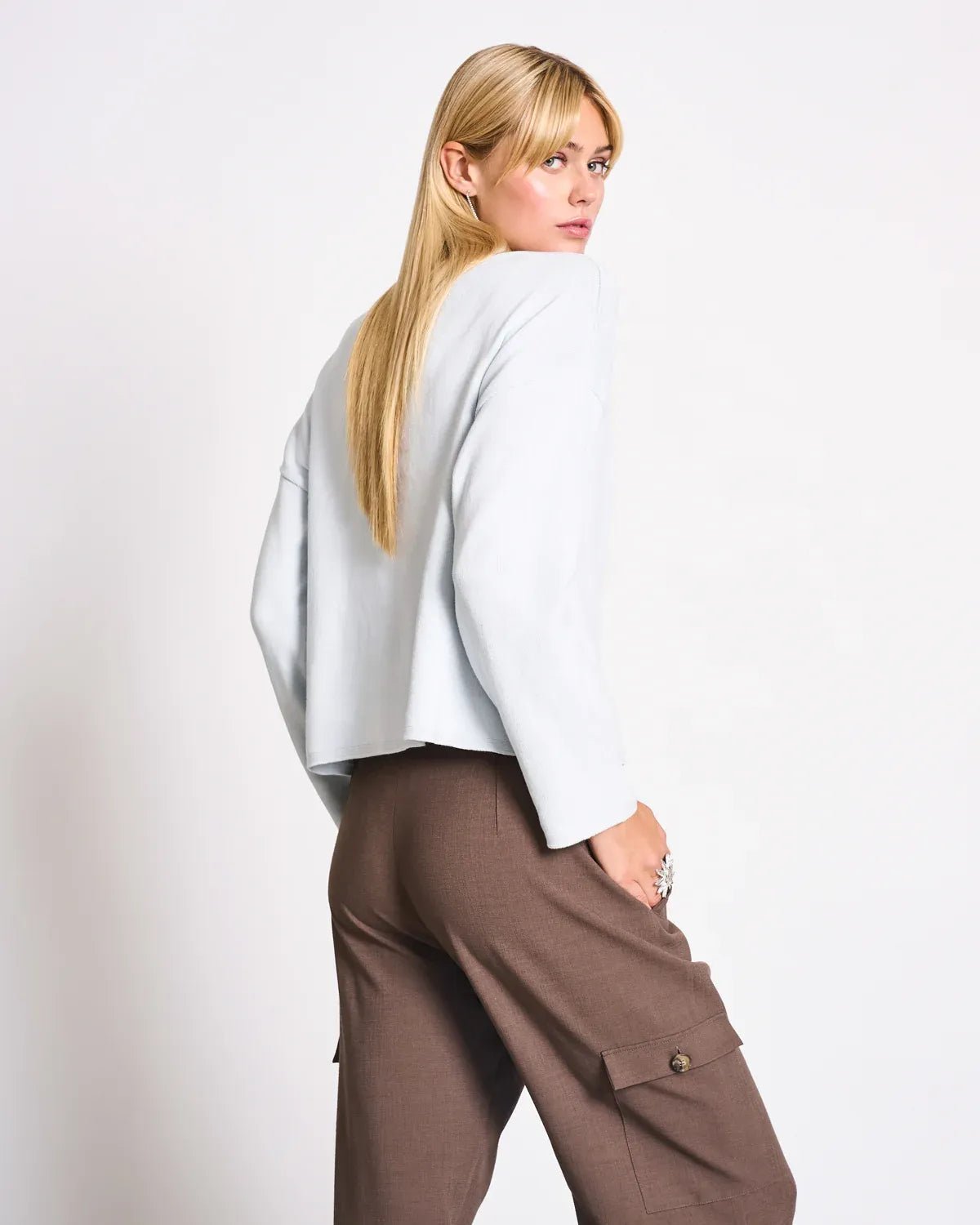 JAN ’N JUNE - WILLIAMSBURG Strickpullover • Ice Blue - ROSA ECK