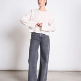 JAN ‘N JUNE - YAME Crinkle Bluse • Offwhite - ROSA ECK Concept Store