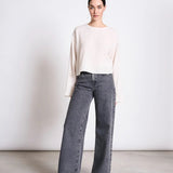 JAN ‘N JUNE - YAME Crinkle Bluse • Offwhite - ROSA ECK Concept Store