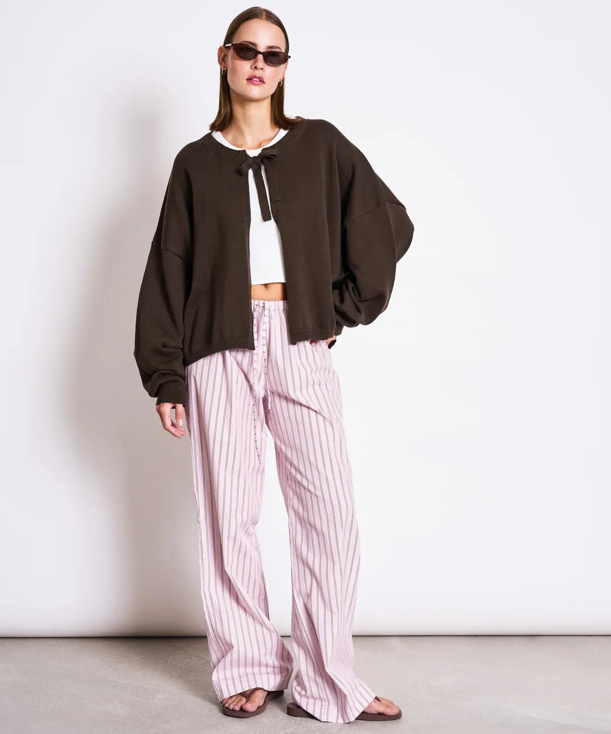 JAN ’N JUNE - ZEA Strickjacke • Mud - ROSA ECK