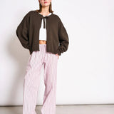 JAN ’N JUNE - ZEA Strickjacke • Mud - ROSA ECK