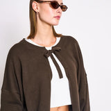 JAN ’N JUNE - ZEA Strickjacke • Mud - ROSA ECK