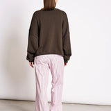 JAN ’N JUNE - ZEA Strickjacke • Mud - ROSA ECK