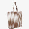 Kado Design - Baumwolltasche • Natur Streifen Dunkelbraun - ROSA ECK