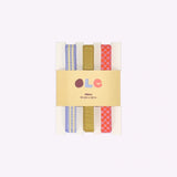 Kado Design - Geschenkband - Set • stripe · plain · checkerboard - Geschenkverpackung - ROSA ECK