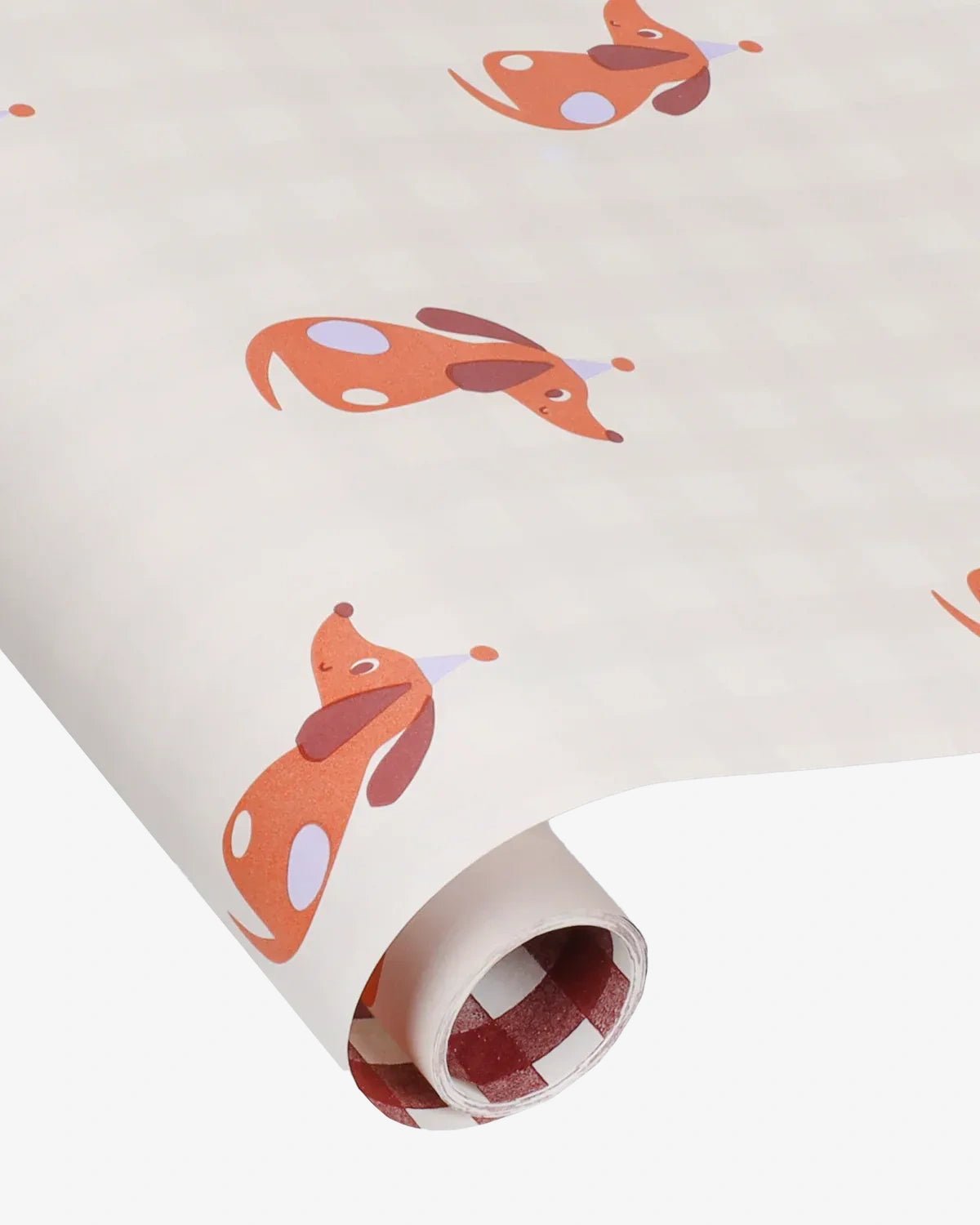 Kado Design - Geschenkpapier - Rolle • Anne Pascal Party dogs - ROSA ECK