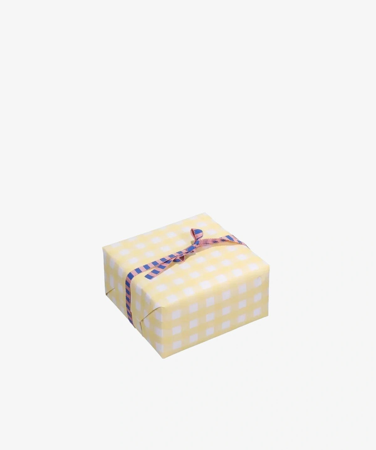 Kado Design - Geschenkpapier - Rolle • Buttergelb kariert - ROSA ECK