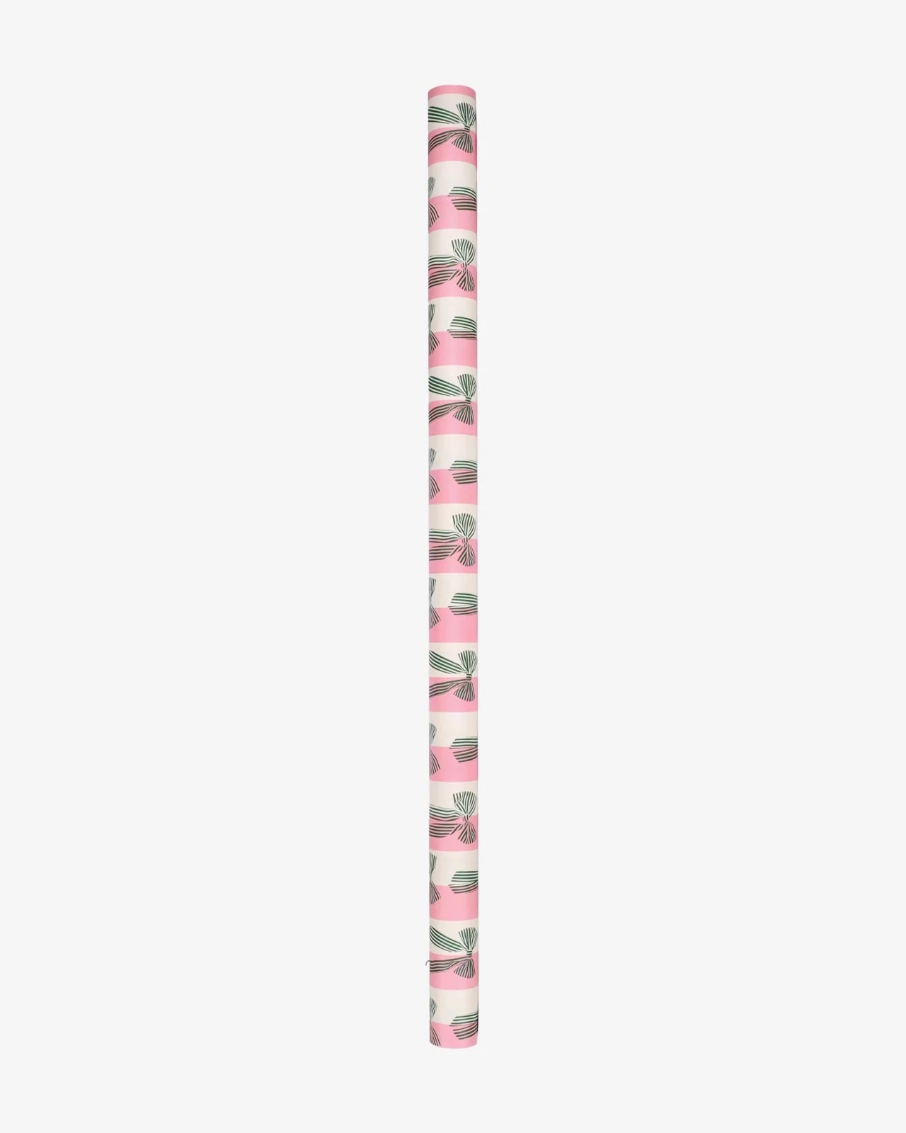 Kado Design - Geschenkpapier-Rolle • Grün Schleifen/Streifen - ROSA ECK