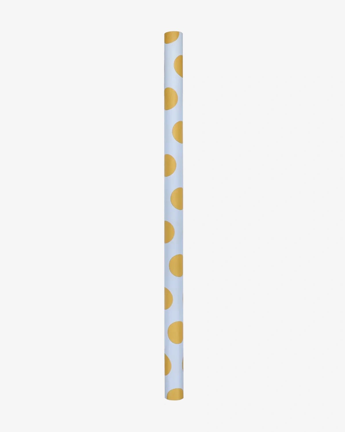Kado Design - Geschenkpapier - Rolle • Hellblau/Curry gepunktet - ROSA ECK