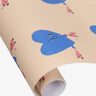 Kado Design - Geschenkpapier - Rolle • Herzen (Marii Sore) - ROSA ECK