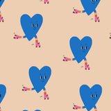 Kado Design - Geschenkpapier - Rolle • Herzen (Marii Sore) - ROSA ECK