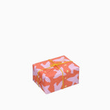 Kado Design - Geschenkpapier-Rolle • Orange/Rosa/Gelb Vögel - ROSA ECK