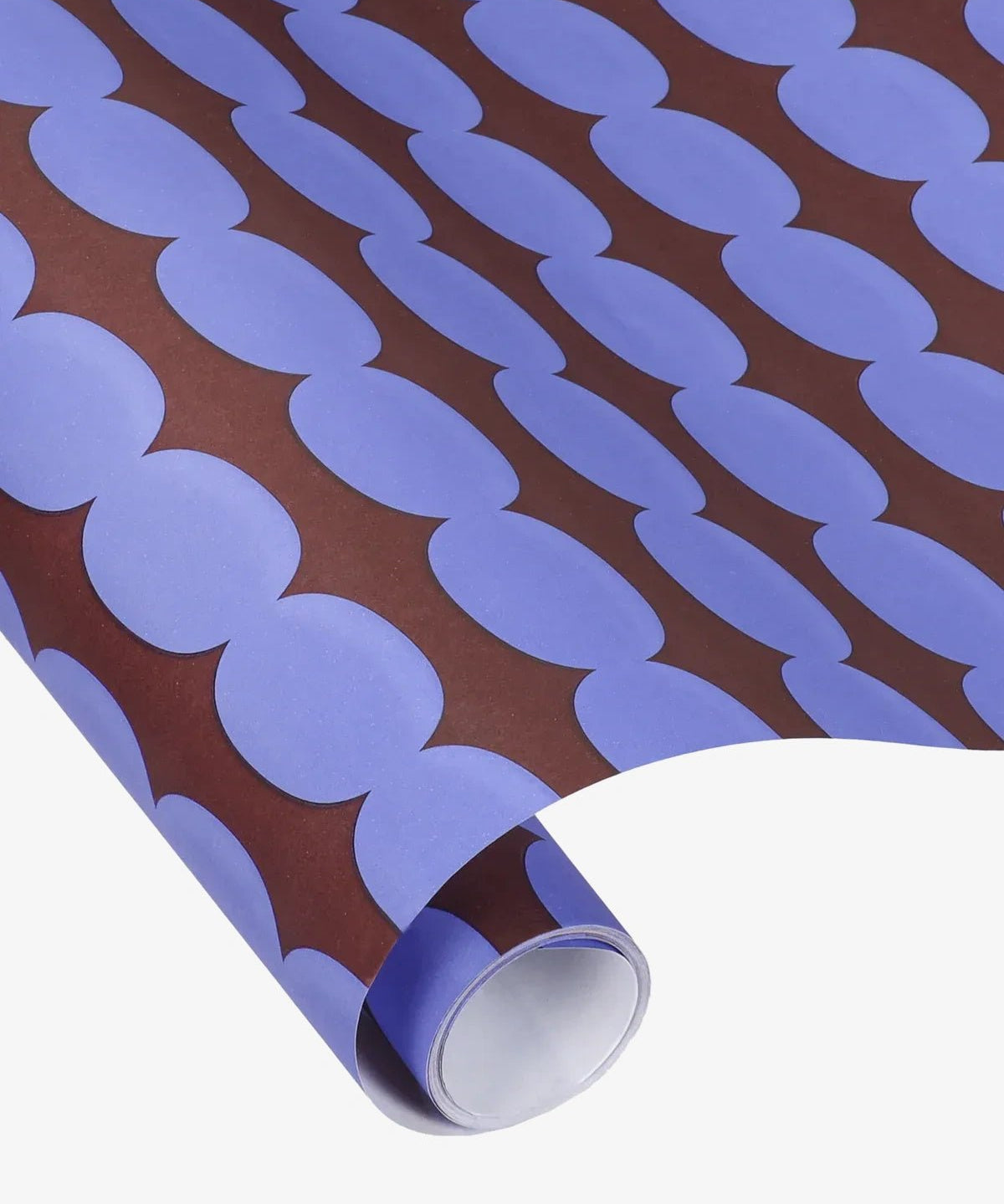 Kado Design - Geschenkpapier - Rolle • Pebbles Blau/Dunkellila - ROSA ECK