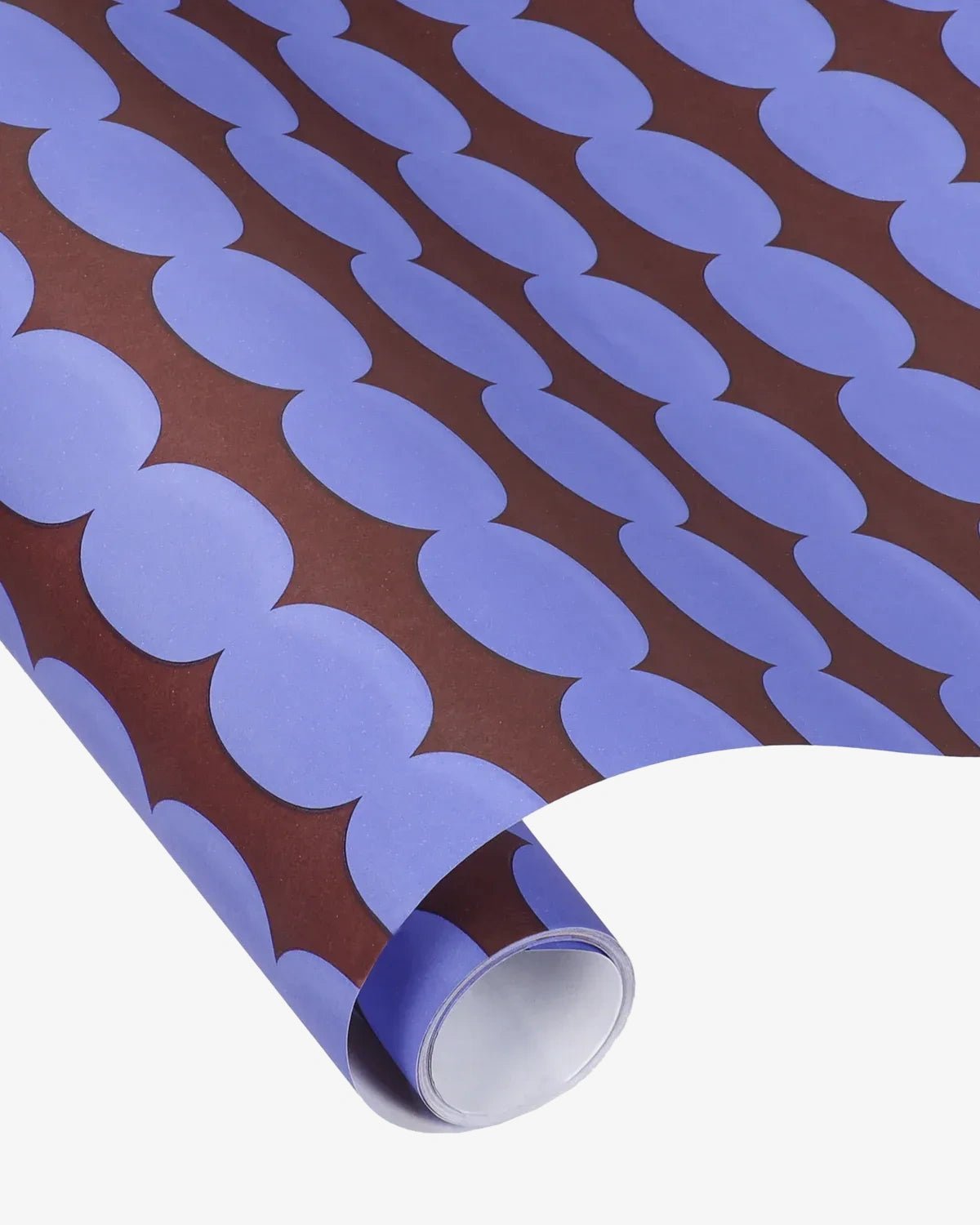 Kado Design - Geschenkpapier - Rolle • Pebbles Blau/Dunkellila - ROSA ECK