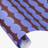 Kado Design - Geschenkpapier - Rolle • Pebbles Blau/Dunkellila - ROSA ECK