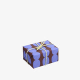 Kado Design - Geschenkpapier - Rolle • Pebbles Blau/Dunkellila - ROSA ECK
