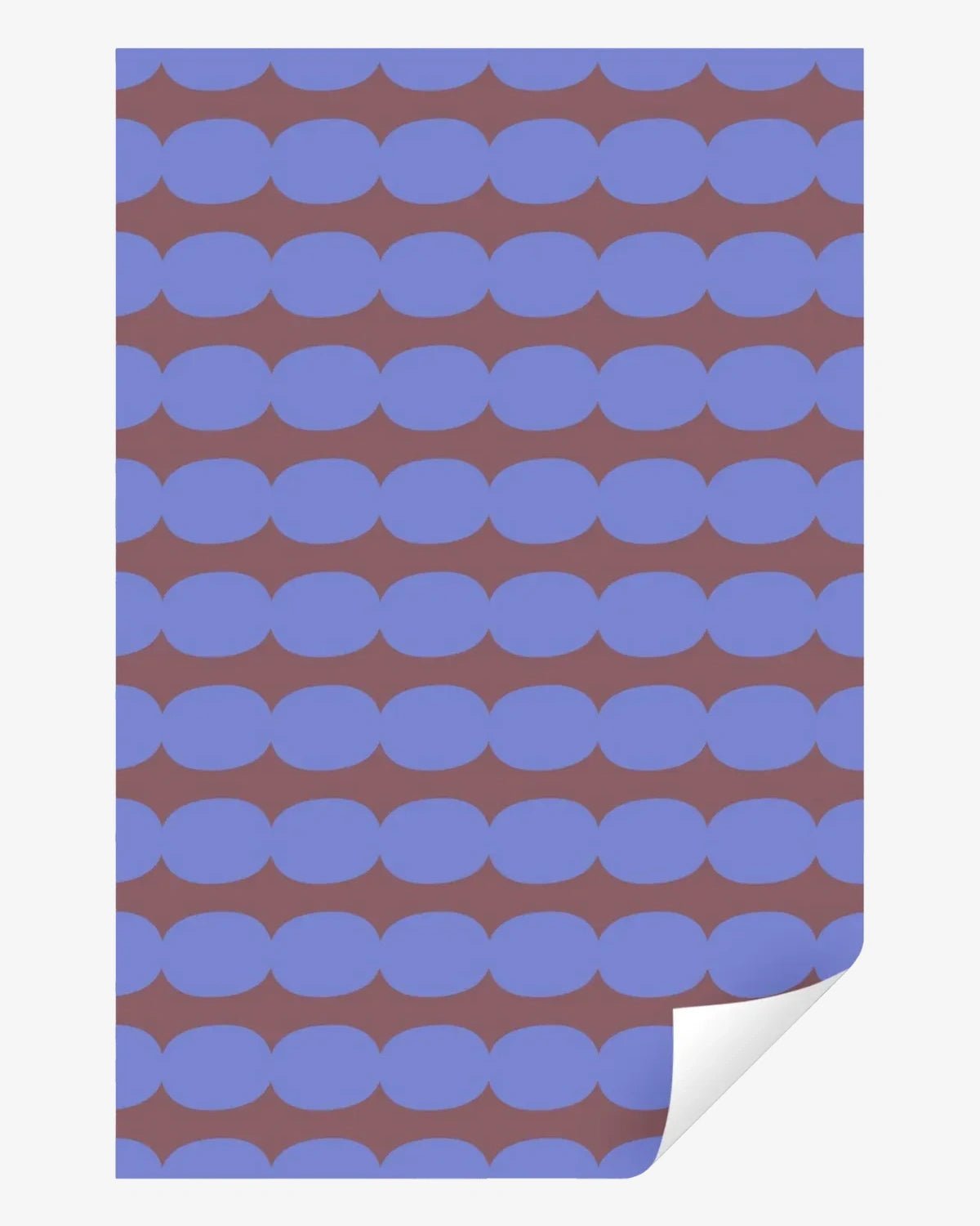 Kado Design - Geschenkpapier - Rolle • Pebbles Blau/Dunkellila - ROSA ECK