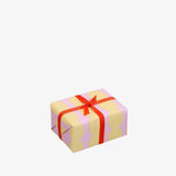 Kado Design - Geschenkpapier - Rolle • Pebbles Gelb/Rosa - ROSA ECK