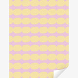 Kado Design - Geschenkpapier - Rolle • Pebbles Gelb/Rosa - ROSA ECK