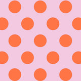 Kado Design - Geschenkpapier - Rolle • Pink/Orange gepunktet - ROSA ECK