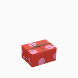 Kado Design - Geschenkpapier-Rolle • Rot/Rosa Weihnachtskugeln - ROSA ECK