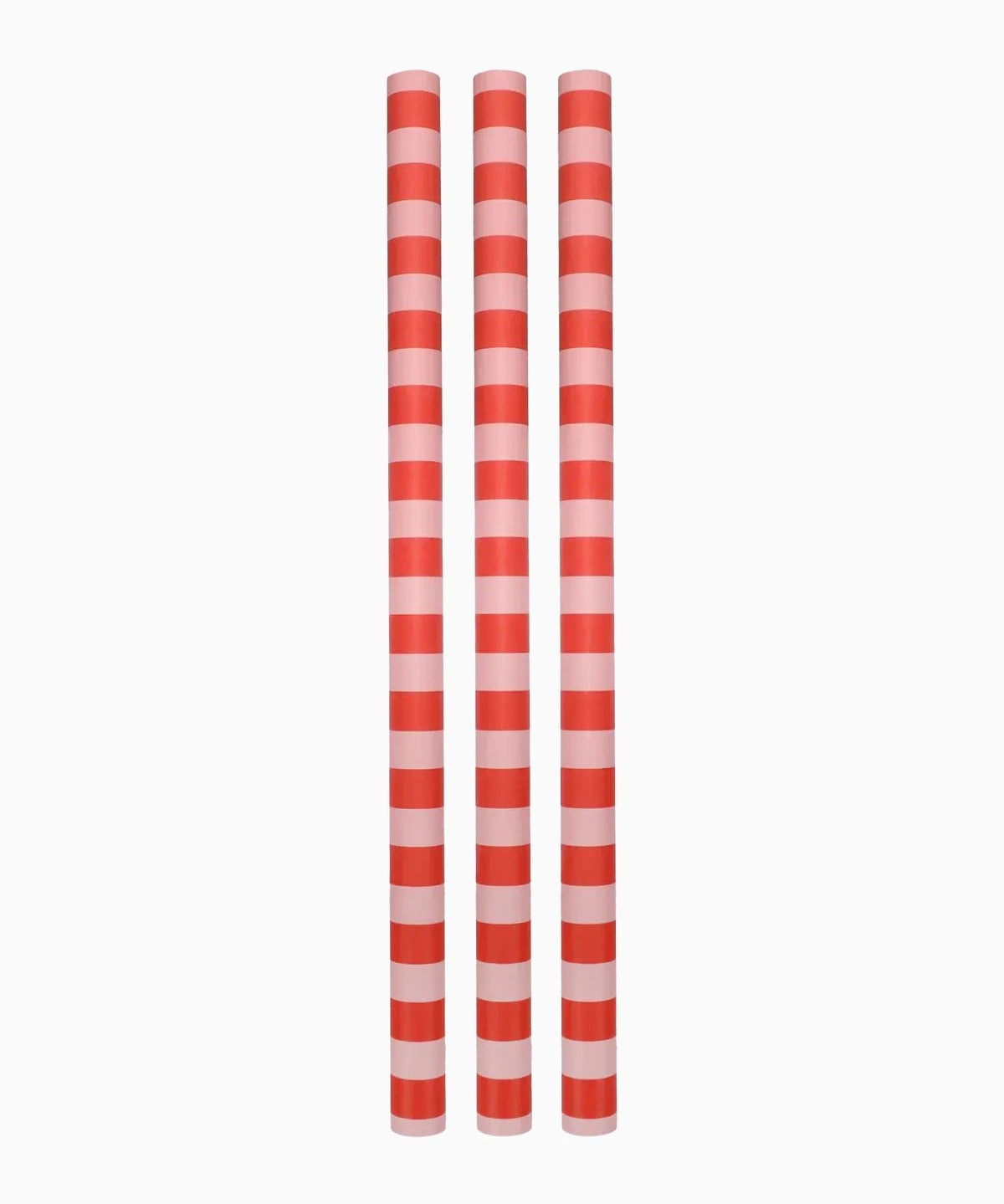 Kado Design - Geschenkpapier - Rolle • Streifen Rot/Rosa - Geschenkverpackung - ROSA ECK