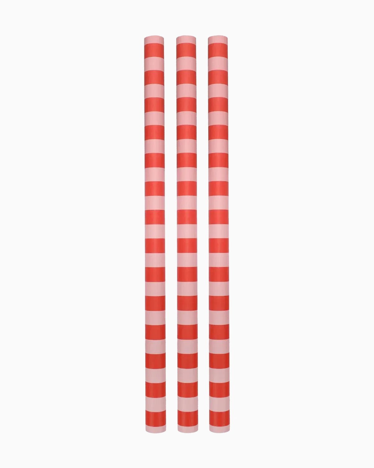 Kado Design - Geschenkpapier - Rolle • Streifen Rot/Rosa - Geschenkverpackung - ROSA ECK