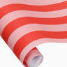 Kado Design - Geschenkpapier - Rolle • Streifen Rot/Rosa - Geschenkverpackung - ROSA ECK