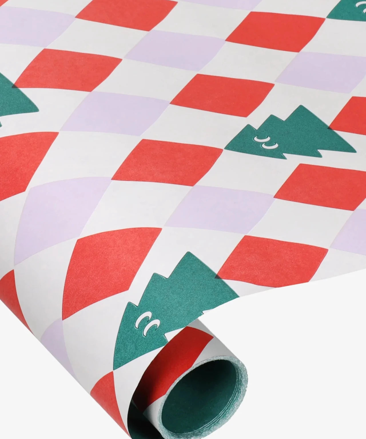 Kado Design - Geschenkpapier-Rolle • Tannenbäume (Anne Pascal) - ROSA ECK