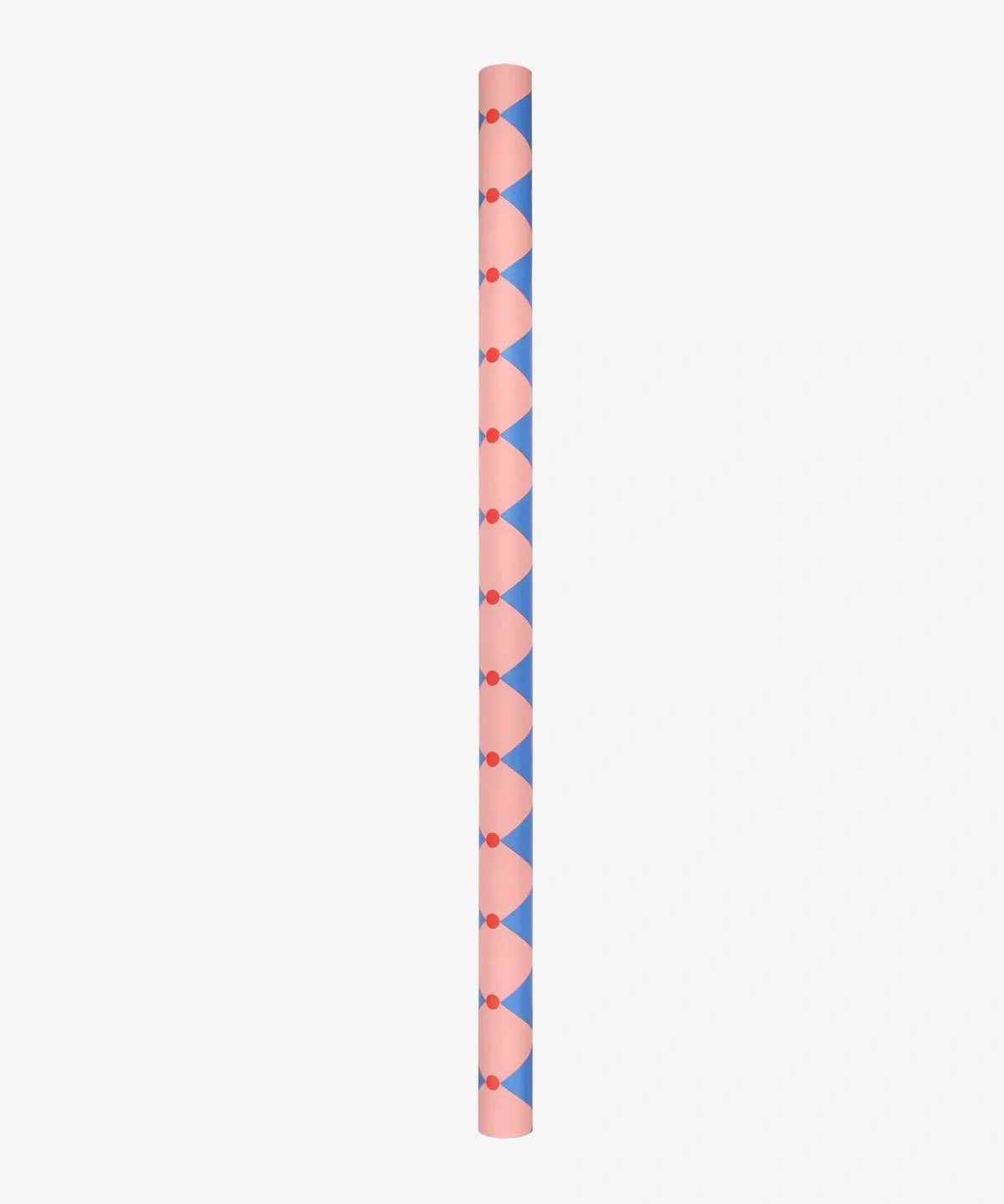Kado Design - Geschenkpapier - Rolle • Zirkus Pink/Blau/Rot - ROSA ECK